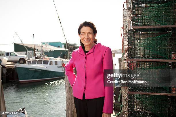 Senator Olympia Snowe is photographed for People Magazine on March 23, 2012 in Portland, Maine.