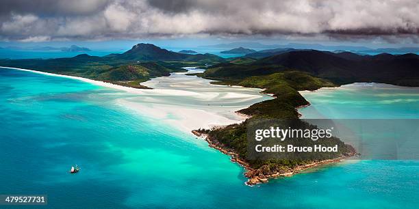 hill inlet - whitsunday island stockfoto's en -beelden