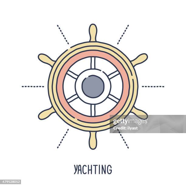 sailing and yachting - cruise control stock illustrations