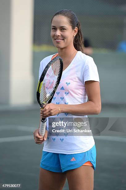 Ana Ivanovic participtaes in Fifth Annual All-Star Charity Event At Ritz Carlton at Cliff Drysdale Tennis Center, Ritz Carlton Key-Biscayne on March...