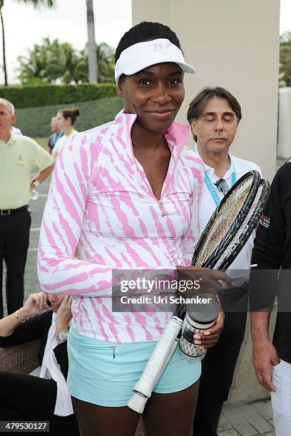 Venus Williams participtaes in Fifth Annual All-Star Charity Event At Ritz Carlton at Cliff Drysdale Tennis Center, Ritz Carlton Key-Biscayne on...