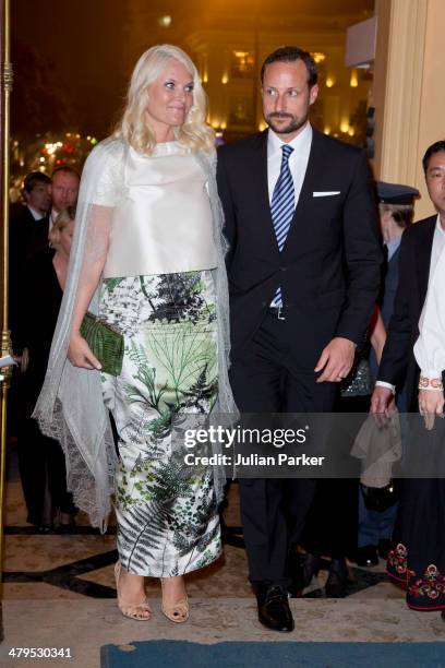 Crown Prince Haakon and Crown Princess Mette-Marit of Norway during day 1 of an official visit to Vietnam, attend a Friendship concert, at The Hanoi...