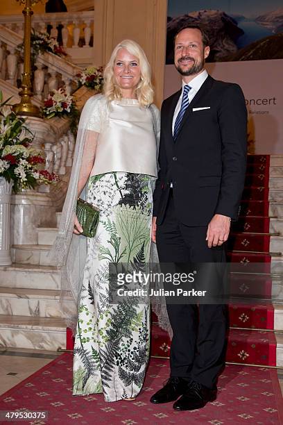 Crown Prince Haakon and Crown Princess Mette-Marit of Norway during day 1 of an official visit to Vietnam, attend a Friendship concert, at The Hanoi...