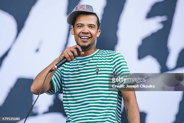 Raleigh Ritchie performs on Day 2 of the New Look Wireless Festival at Finsbury Park on July 3, 2015 in London, England.