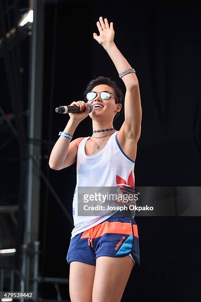 Sinead Harnett performs on Day 2 of the New Look Wireless Festival at Finsbury Park on July 3, 2015 in London, England.