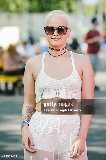 Etta Bond attends Day 2 of the New Look Wireless Festival at Finsbury Park on July 3, 2015 in London, England.