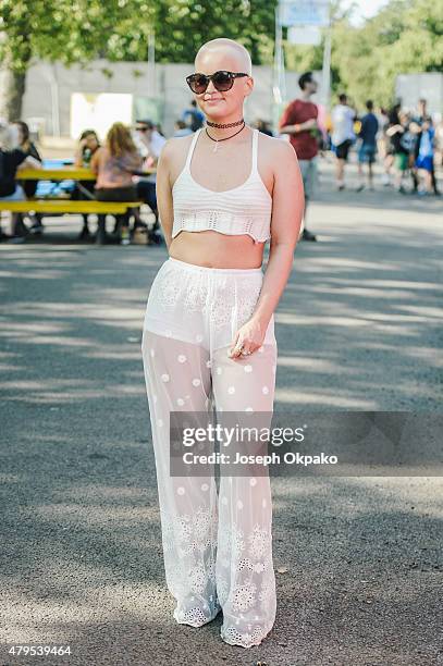 Etta Bond attends Day 2 of the New Look Wireless Festival at Finsbury Park on July 3, 2015 in London, England.