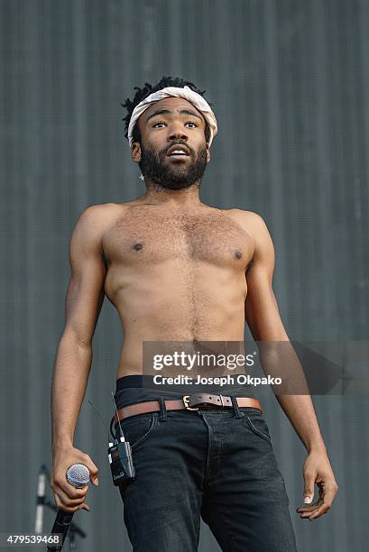 Childish Gambino performs on Day 2 of the New Look Wireless Festival at Finsbury Park on July 3, 2015 in London, England.