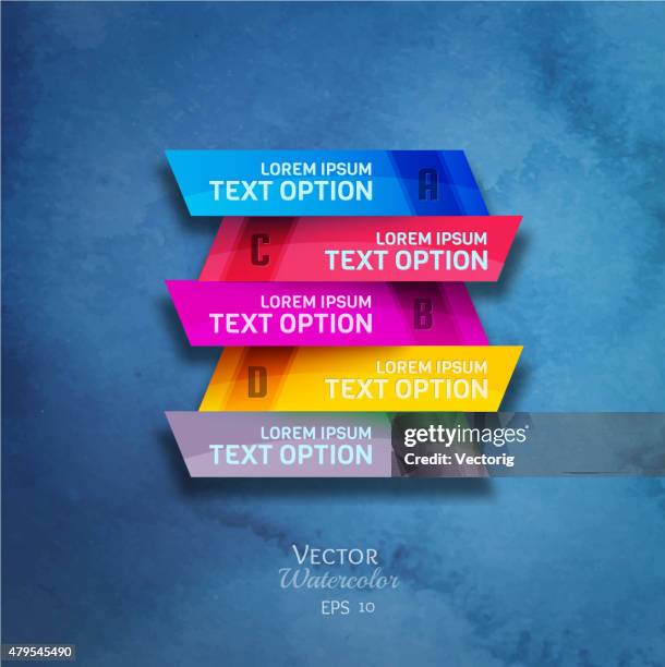 infografik-elemente auf aquarell hintergrund - organigramm stock-grafiken, -clipart, -cartoons und -symbole