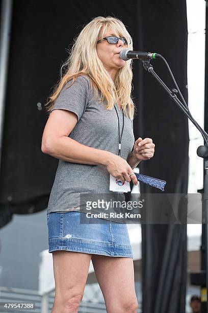 Singer-songwriter Paula Nelson performs onstage during Willie Nelsons 4th of July Picnic at Austin360 Amphitheater on July 4, 2015 in Austin, Texas.