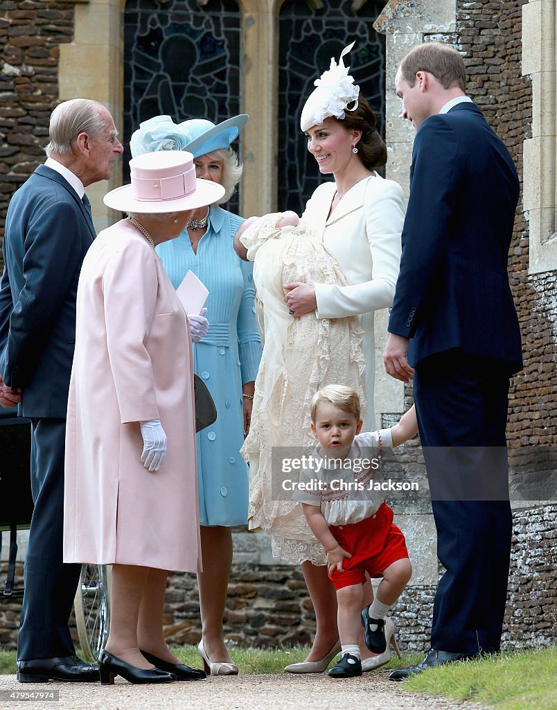 The Christening Of Princess Charlotte Of Cambridge