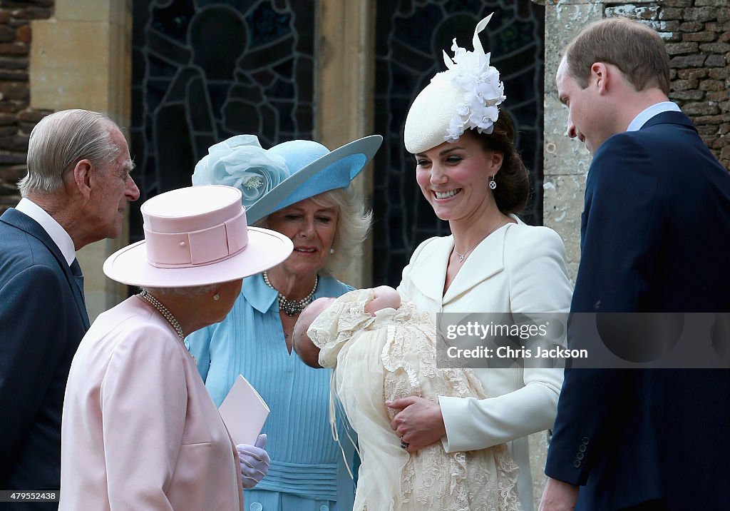 The Christening Of Princess Charlotte Of Cambridge