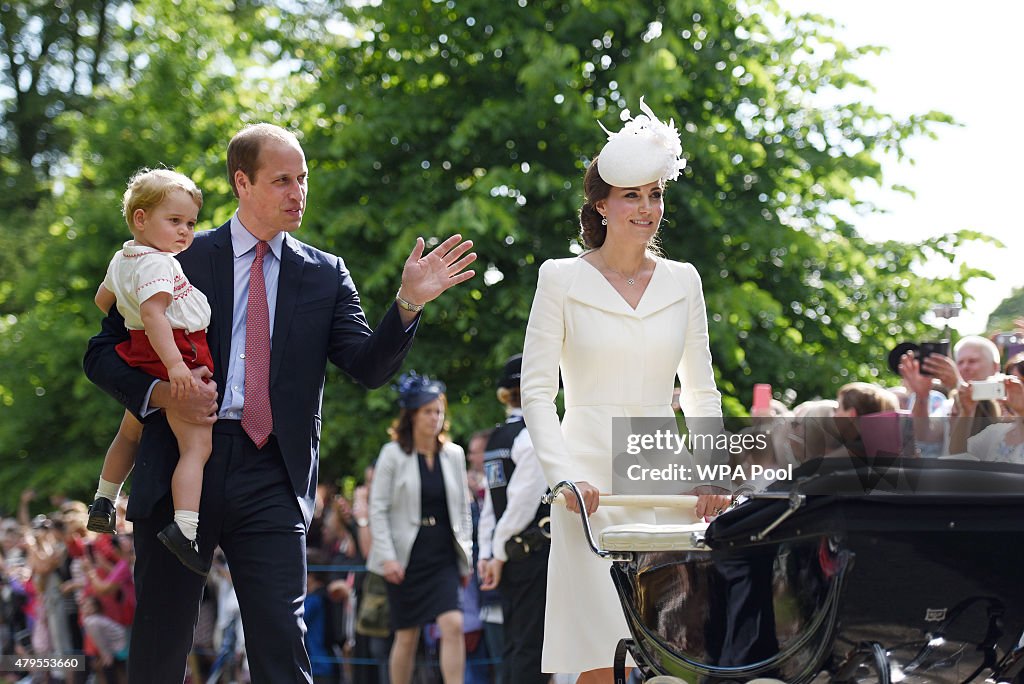 The Christening Of Princess Charlotte Of Cambridge