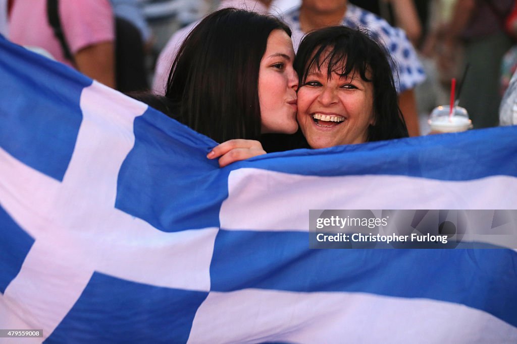 The People Of Greece Vote In A Referendum Over Debt Bailout Terms