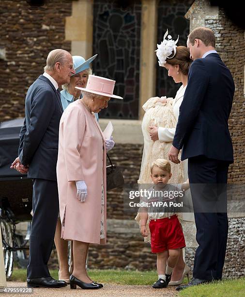 Queen Elizabeth II, Prince Phillip, Duke of Cambridge, Camilla, Duchess of Cornwall,Catherine, Duchess of Cambridge, Prince William, Duke of...