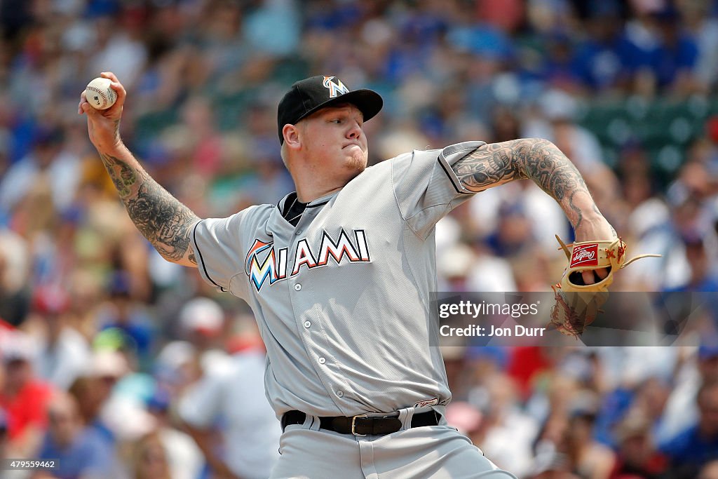 Miami Marlins v Chicago Cubs