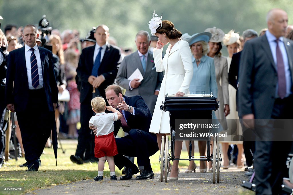 The Christening Of Princess Charlotte Of Cambridge