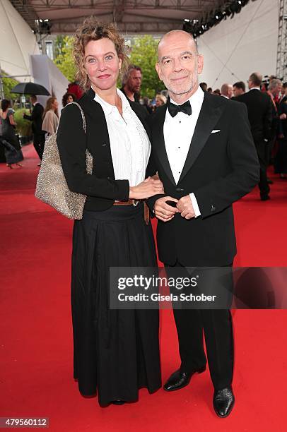 Margarita Broich and Martin Wuttke attend the German Film Award 2015 Lola at Messe Berlin on June 19, 2015 in Berlin, Germany.