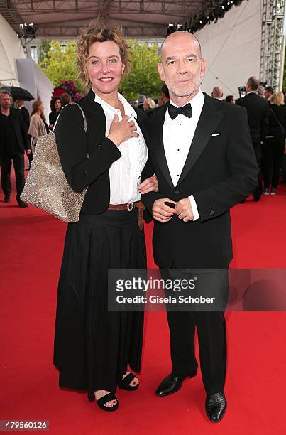 Margarita Broich and Martin Wuttke attend the German Film Award 2015 Lola at Messe Berlin on June 19, 2015 in Berlin, Germany.