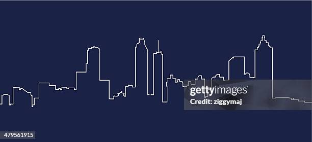 illustrations, cliparts, dessins animés et icônes de vue d'atlanta - atlanta
