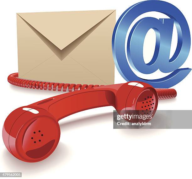 contact us!! - it worker white background stock illustrations