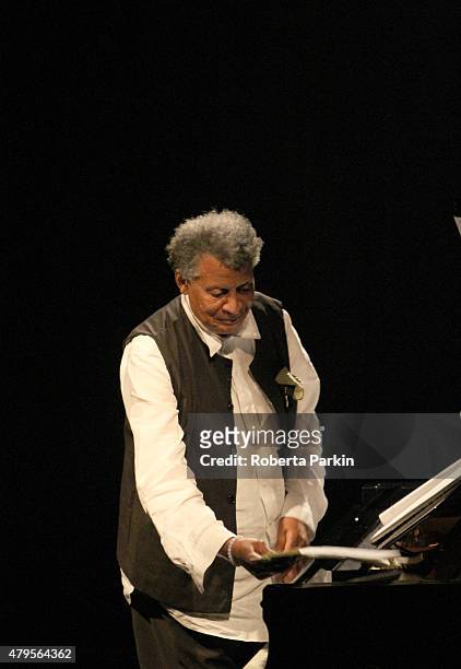 Abdullah Ibrahim performs during the 2015 Festival International de Jazz de Montreal on July 4, 2015 in Montreal, Canada.