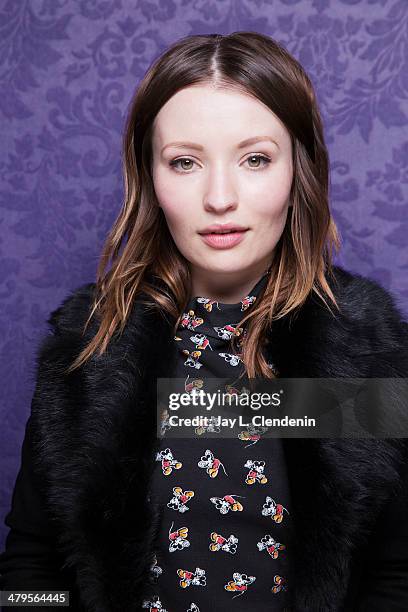 Actress Emily Browning is photographed for Los Angeles Times on January 18, 2014 in Park City, Utah. PUBLISHED IMAGE. CREDIT MUST READ: Jay L....