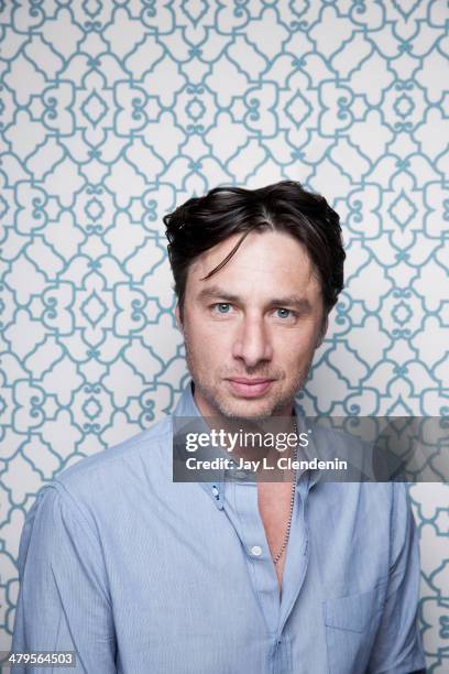 Actor Zach Braff is photographed for Los Angeles Times on January 18, 2014 in Park City, Utah. PUBLISHED IMAGE. CREDIT MUST READ: Jay L....