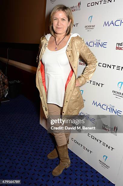 Presenter Penny Smith attends a VIP screening of "The Machine" at The Vue on March 19, 2014 in London, England.