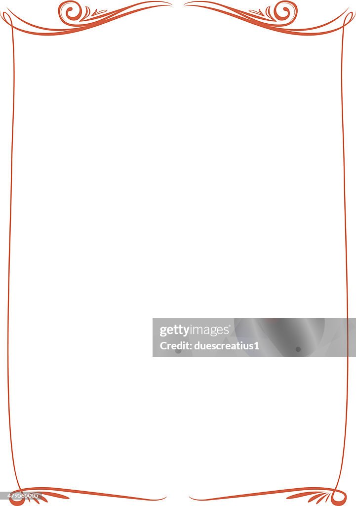 Vector decorativo Moldura de Laranja
