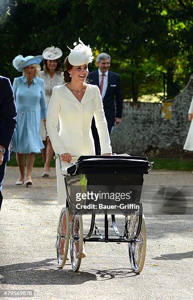 Camilla Parker Bowles Duchess of Cornwall, Carol Elizabeth Middleton, Catherine Duchess of Cambridge, Princess Charlotte of Cambridge and Michael...