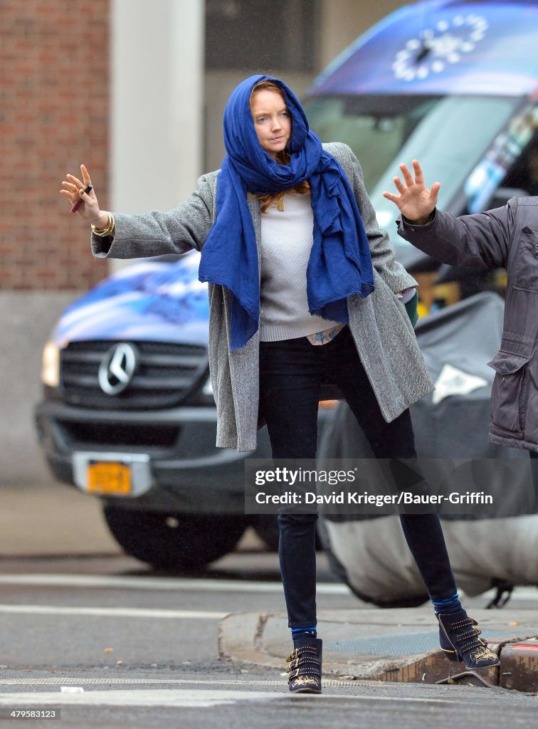 Celebrity Sightings In New York - March 19, 2014