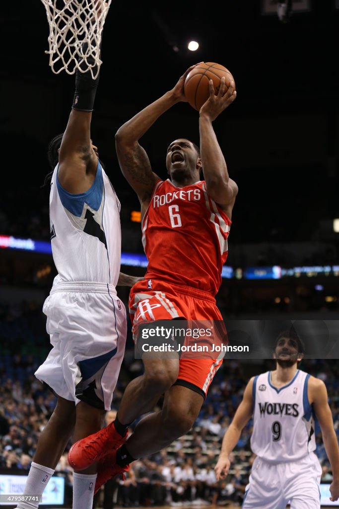 Jones Houston Rockets Terrence Jones of the Houston Rockets drives to the basket during the ...