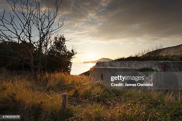 Tyneham village sunset