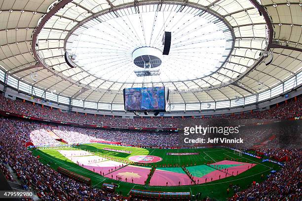 General view before the FIFA Women's World Cup Canada 2015 Final between the United States and Japan at BC Place Stadium on July 5, 2015 in...