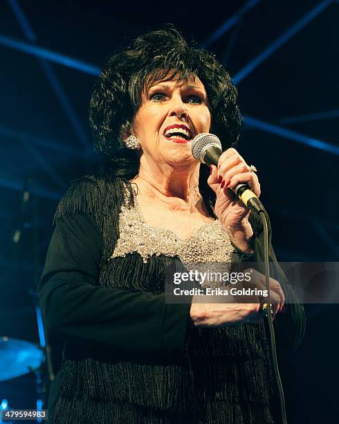 Wanda Jackson performs at The Gatsby on March 14, 2014 in Austin, Texas.