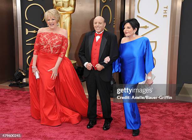 Entertainer Lorna Luft, Joseph Luft and entertainer Liza Minnelli arrive at the 86th Annual Academy Awards at Hollywood & Highland Center on March 2,...