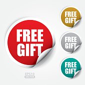 Free Gift ticker and Tag