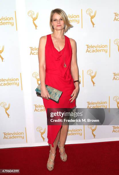 Actress Joelle Carter attends The Television Academy Presents an Evening with "Justified" at the Leonard H. Goldenson Theatre on March 19, 2014 in...