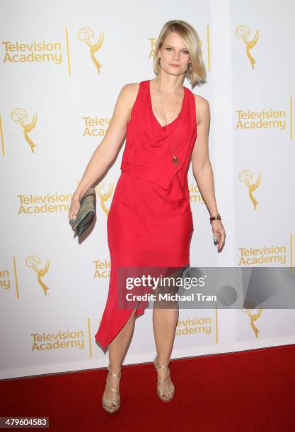 Joelle Carter arrives at The Television Academy presents An Evening with "Justified" held at Leonard H. Goldenson Theatre on March 19, 2014 in North...