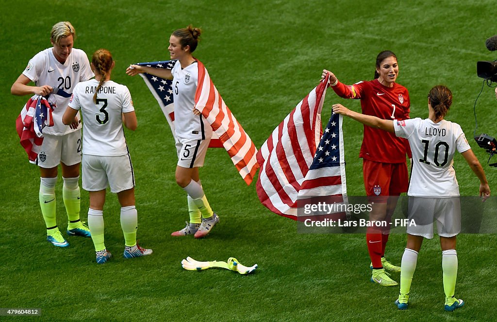 USA v Japan: Final - FIFA Women's World Cup 2015