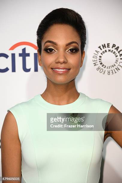 Actress Lyndie Greenwood arrives at The Paley Center for Media's PaleyFest 2014 Honoring "Sleepy Hollow" at Dolby Theatre on March 19, 2014 in...