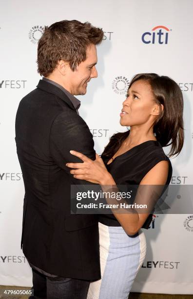 Executive Producer Len Wiseman and actress Nicole Beharie arrive at The Paley Center for Media's PaleyFest 2014 Honoring "Sleepy Hollow" at Dolby...