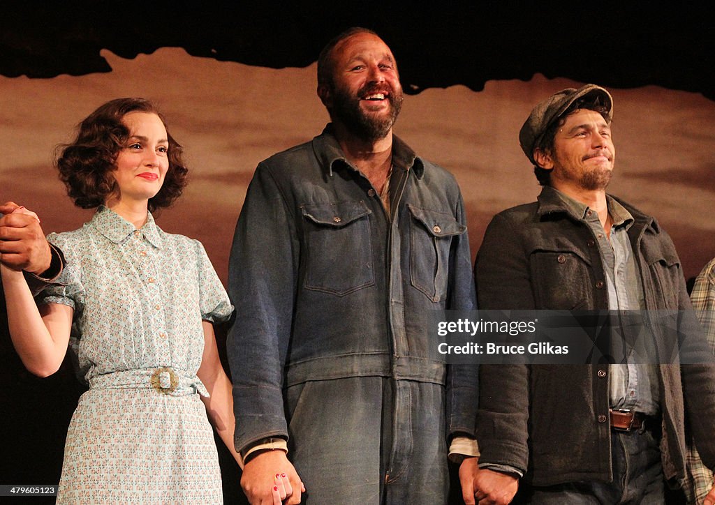 Broadway's "Of Mice And Men" First Curtain Call