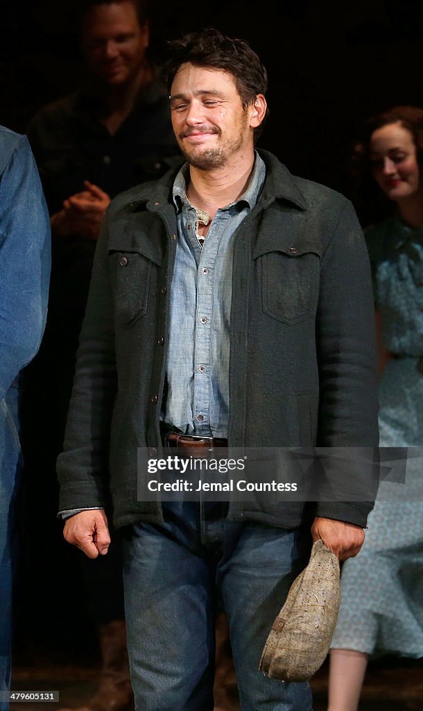 Broadway's "Of Mice And Men" First Curtain Call