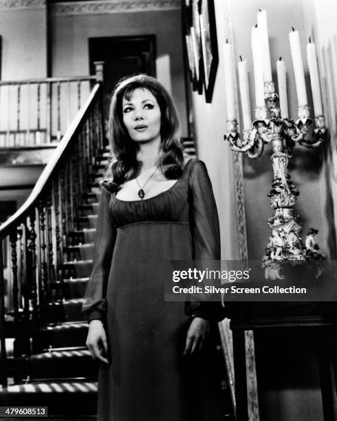 Polish-born actress Ingrid Pitt as Marcilla/Carmilla/Mircalla Karnstein in 'The Vampire Lovers', directed by Roy Ward Baker, 1970.