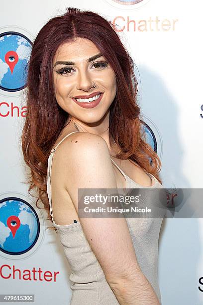 Singer Alexa Ferr attends the Spychatter App Launch Party at The Argyle on June 30, 2015 in Hollywood, California.