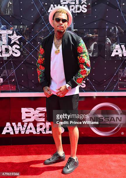 Chris Brown attends the 2015 BET Awards on June 28, 2015 in Los Angeles, California.