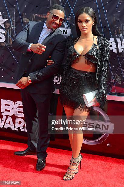 Stevie J and Joseline Hernandez attend the 2015 BET Awards on June 28, 2015 in Los Angeles, California.