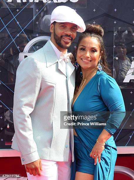 Aaron D. Spears and Estela Lopez Spears on June 28, 2015 in Los Angeles, California.